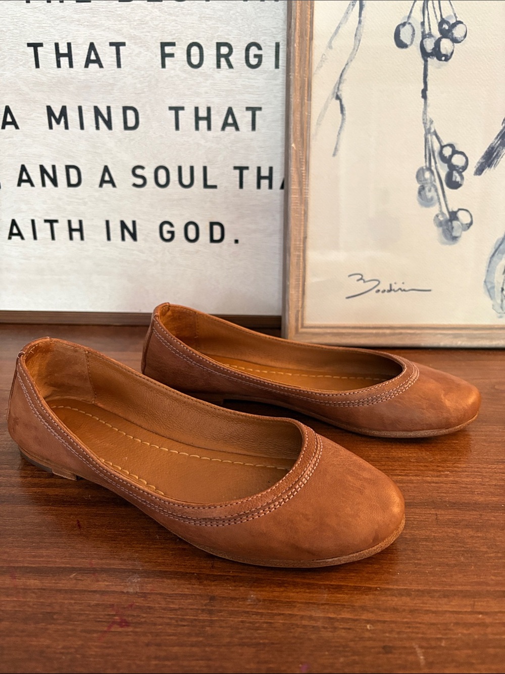 FRYE ‘Carson’ Leather Ballet Flats Size 6